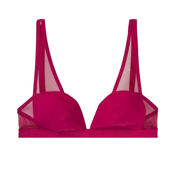 Victoria’s Secret Unlined Mesh Plunge Bralette - Picture 2 of 5